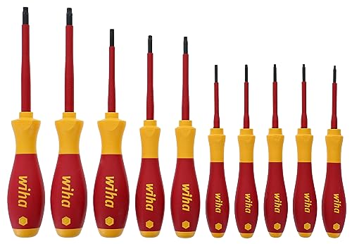 Wiha 32592 Torx Screwdriver Set With SoftFinish Handle, 1000 Volt, 10 Piece
