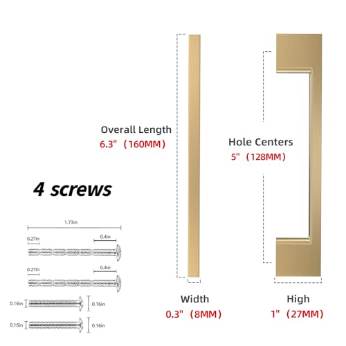 10 Pack 5 Inch(128mm) Cabinet Pulls Champagne Bronze Kitchen Cabinet Handles Zinc Alloy Drawer Pulls Solid Cabinet Hardware - color: Champagne Bronze, size: 5'' Hole Center(128mm)