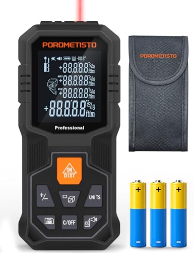 Laser Measure (164ft/50m) POROMETISTO with Angle Sensor&Tripod Mount