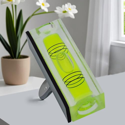 High precision mini level bubble, double line small bubble, three line flat ball level, household ruler can be turned 180 degrees (Magnetic, 44 * 17 * 15mm（4PCS)) - size: 44*17*15mm（4PCS)