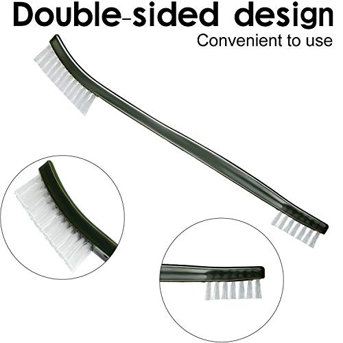 Patelai 9 Pcs Mini Wire Brush Set,Small Metal Cleaning Brushes