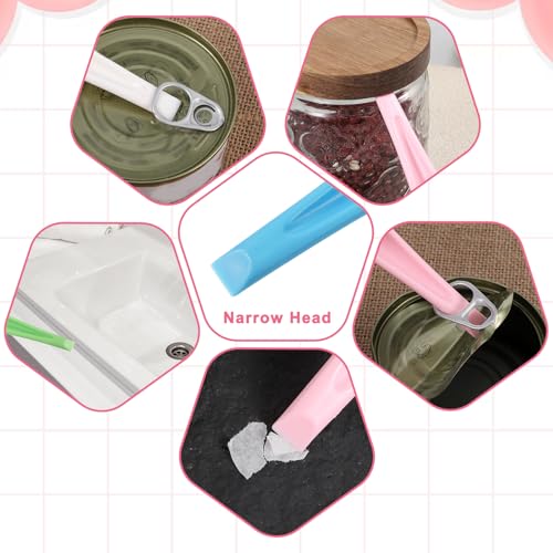 4 PCS Plastic Label Scraper Tool, Multipurpose Kitchen Scraper Cleaner Tool, Hard Plastic Cleaning Label Remover Tools, 4 Colors
