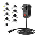 Belker 12W Universal 3V 4.5V 5V 6V 7.5V 9V 12V AC DC Adapter with 8 Tips