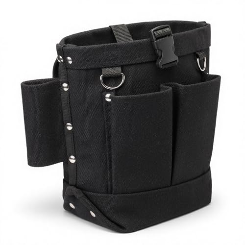 Lichamp Bull Pin and Spud Wrench Holder, Construction Tool Belt Pouches Bolt Bag for Iron Work - size: Large