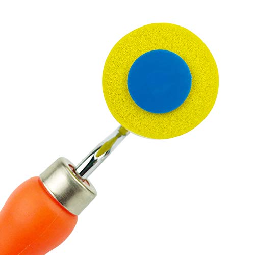CARTINTS Soft Seam Roller Tool, Safely Install Wallpaper, Vinyl Wrap, Window Film, with 2.4inch Sponge Roller Head and Comfortable Handle, 7.9inch Length - color: Sponge Roller
