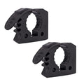 Quick Grip Rubber Clamp for Tools Equipment Mounting, Tool Holder for 1-1/7" to 1-3/7" Diameter Objects Molle Panel UTV Off Road Accessories, Roof Rack Shovel Mounting Kit(2 Pack) - color: 2 Pack Black