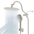 Hibbent All Metal cUPC Certified Shower Head, 10'' Rainfall Shower Head - color: Brushed Nickel, style: Round 10''