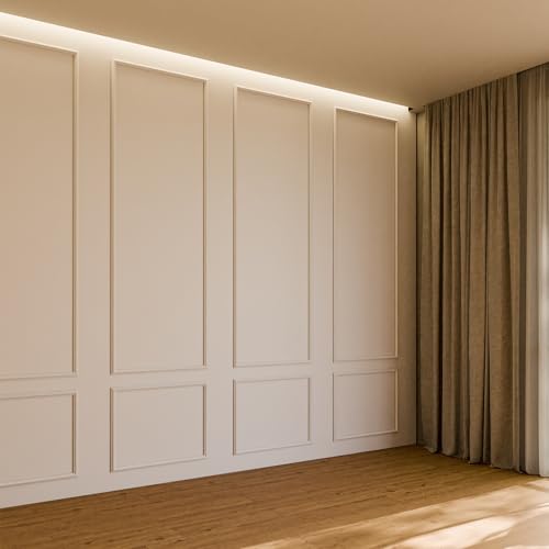 Pangda 3set Peel and Stick Wall Molding Kit 3D Premade, 24x72in - size: 24x72in