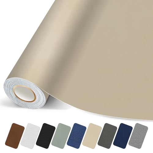 Fabric Repair Patch, Self Adhesive Furniture Tape for Cloth, Sofa - color: Canvas Beige, size: 3.5X79 Inch