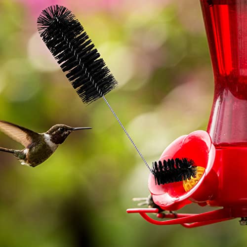 Hummingbird Feeder Cleaning Brush, 19 Pieces 3 Size, Black - color: Black