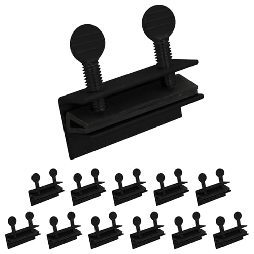 "Nuk3y Sliding Window Security Locks with Rubber Gasket (Black, 12 Pack)" - color: Black, size: 12 Pack