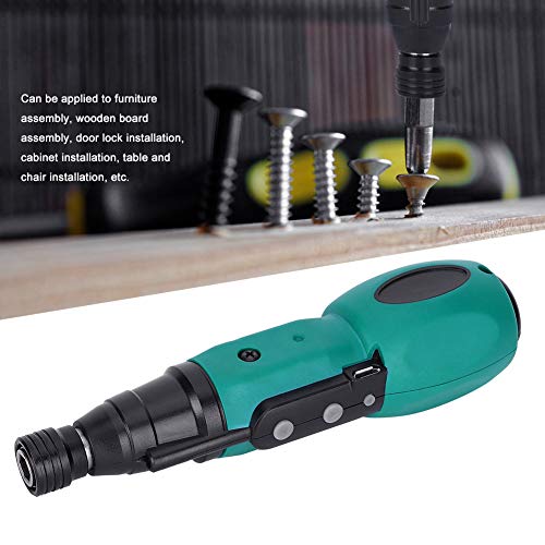 Raguso USB Mini Handheld Magnetic Electric Screwdriver Drill Kit Cordless Electric Screwdriver DIY Power Tool for Furniture Assembly for Electronics