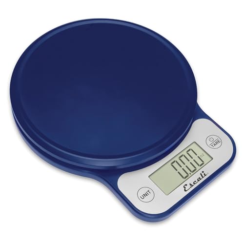 Escali Telero Digital Food Scale, High Precision Kitchen Scale for Cooking, Baking, Portion Control, Meal Prep, Weigh in Grams and Ounces, 11 lb Capacity, Blue (T136) - color: Blue