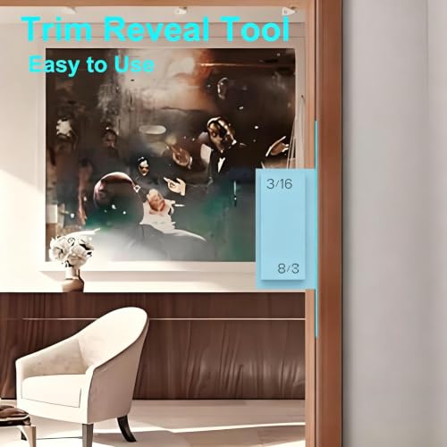 4-in-1 Trim Reveal Tool - 1/8", 3/16", 1/4", 3/8" Carpentry Tools for Marking Gauge Door Carpentry & Woodworking Accessories for Accurate Jamb Marking(LightBlue) - size: 4in1 LightBlue