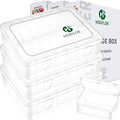 45 Pieces Bead Organizer Boxes, Medium Clear Plastic Storage Container with Labels, Large Craft Case Ideal for Big Beads Jewelry Making Supplies DIY Bracelets Screws Seeds Mini Tools and Small Parts - size: 3 Pack 45 Pcs 3.1" x 2.2" x 1.2"