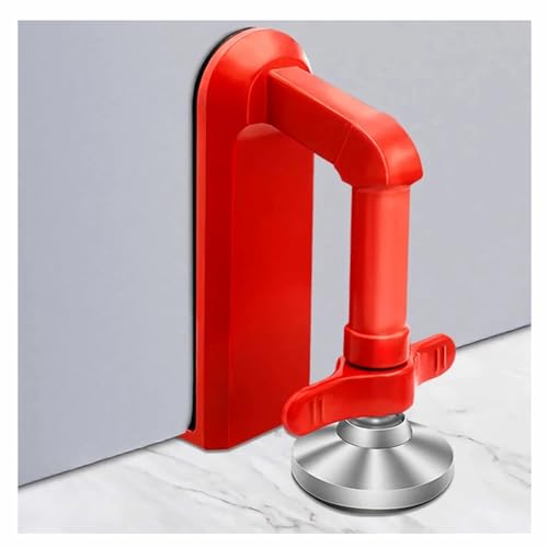 Door Stoppers Security, Portable Door Lock for Travel, Hotel Safety Device - color: Red