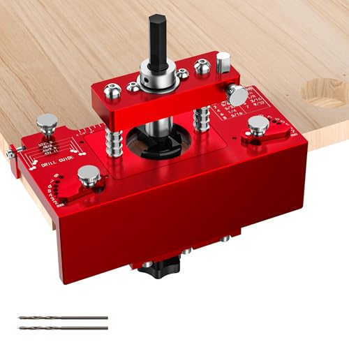 Metal Concealed Hinge Jig with Built-in Screw Hole Guide, Cabinet Hinge Jig