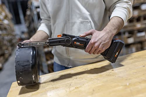 WEN Cordless Detail File Sander, Variable Speed with 20V Max 2.0 Ah Lithium-Ion Battery and Charger (20437) - style: Cordless + 1600 FPM