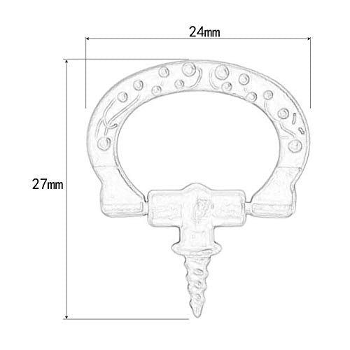 dophee 10Pcs Mini Cabinet Pulls, Self-Tapping Screws Knobs, Silver - color: Silver