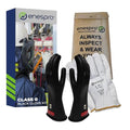 Enespro Class 0 Insulated Electrical Gloves Kit, 1000V AC/1500V DC, Size 9 - color: Black, size: Size 9