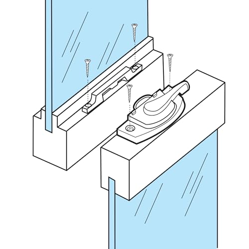 Prime-Line F 27638 Window Sash Lock, Matte Black, Single Pack - color: Matte Black