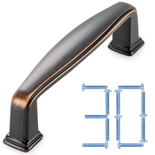 KOOFIZO 30 Pack 3 in Oil Rubbed Bronze Cabinet Pulls, Drawer Handles 1817 - color: Oil Rubbed Bronze, size: 3" CC - 30Pcs