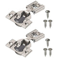 Blum Compact BLUMOTION Hinge (1 Kit), 1/2" Overlay, 105° Opening Angle, Steel, Integrated Soft-Close Hinges for Face Frame Cabinets - size: Pack of 1, style: With Screws