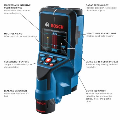 Bosch D-TECT200C 12V Max Wall/Floor Scanner with Radar