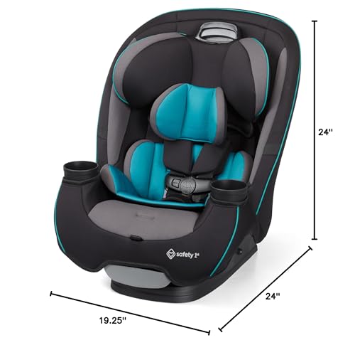 Safety 1st Grow and Go All-in-One Convertible Car Seat, Rear Facing, 5-40 lbs, Forward Facing (30–65 lbs), High Back Booster Seat 40-100 pounds, Green Gables - color: Green Gables, style: Original