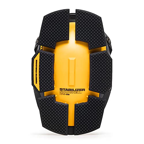 ToughBuilt - Stabilizer SnapShell Replacement Shell for Knee Pads - size: Stabilizer SnapShell (Black/Yellow)