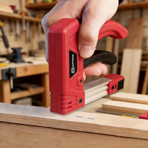 Light Duty Staple Gun,3 in 1 Manual Stapler Gun with Stapler Remover and 3000Pcs Staples for Light Wood, Fabric, Crafts, Furniture, Compatible with D/T-Type Staples for Home DIY Projects