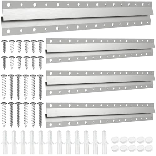 French Cleat Picture Hanger 16inch,Wall Mount Picture Hanger Kit (4 Pairs) - size: 16inch-4Pairs