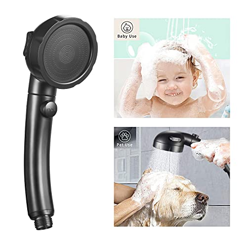 KAIYING RV & Camper High Pressure Handheld Shower Head with Pause Button - color: Black
