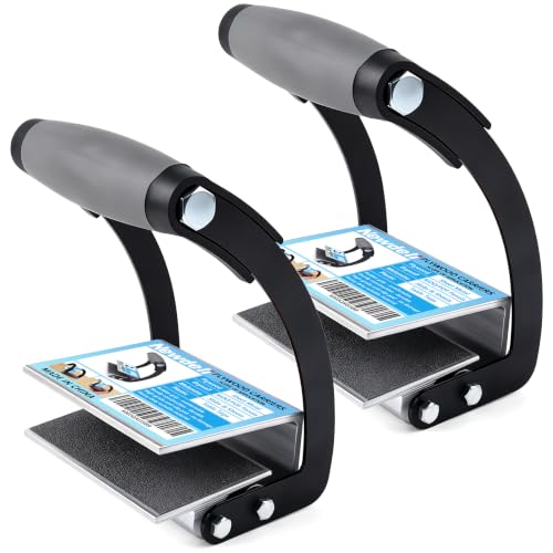 Newdeli Plywood Carrier 2 Pack Panel Carrier Plywood Lifting and Drywall Carrying Tool, Plywood Gripper Clamp Lift Tool for Wood, Synthetic Cement Board, Sheet Board -Clamping Thickness up to 3/4 inch - size: 2 Pack - Max to 3/4 inch