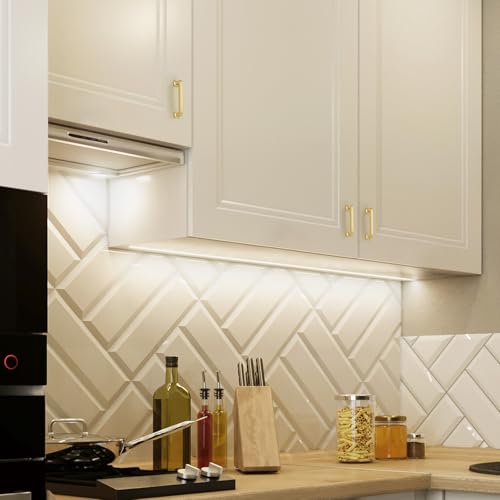 HOME EDIT Brushed Gold Cabinet Handles Zinc Pulls 3-3/4 Inch 5 Pack - color: Brushed Gold, size: 3-3/4 inches Hole Center