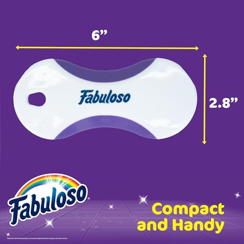 Fabuloso Compact Hand Scrub Brush, White and Purple, 6 Inch - size: Hand-Held Scrub Brush
