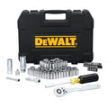 DEWALT Mechanics Tool Set, 84 Piece SAE/Metric Set with Low Profile 72-tooth Ratchet,1/4 Inch Drive (DWMT45424) - style: NEW 84 Piece Set