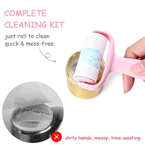Mini Nail Stamper Cleaner Roller Kit with 2 Refills - color: #1 mini
