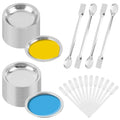 Stainless Steel Paint Tray 60 Pcs, Small Metal Mixing Palette for Airbrush