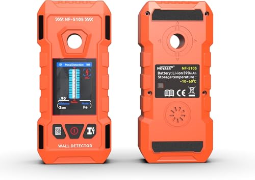 NOYAFA Rechargeable Stud Finder Wall Scanner, 6 in 1 Electronic Wall Detector