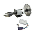 CHANCS Circular Saw Machine 775 DC Electric Motor DC 24V 12000RPM Dual Output Shaft DIY Saw Drill with PWM Speed Controller - color: 775 6000/12000rpm Double Shaft Set+pwm