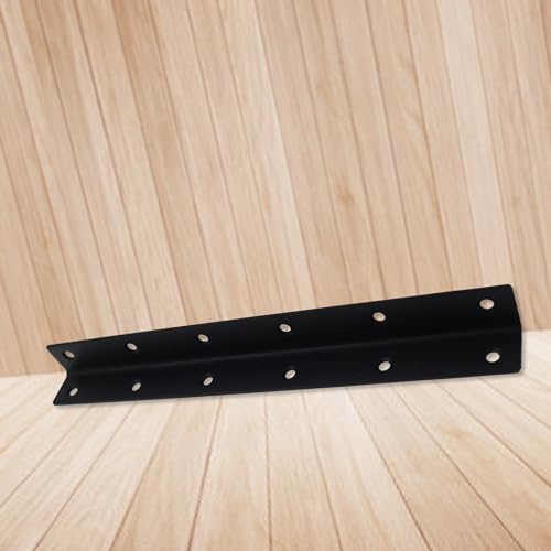 Long L Bracket,ULIFESTAR Black Corner Brace Brackets,Stainless Steel Corner Brackets,Heavy Duty Shelf Bracket,Metal Right Angle Bracket for Wood,275*27mm/10.83*1.06''2 PCS - size: 275*27mm/10.83*1.06''
