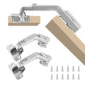 HBL' 4 Pack Corner Cabinet Hinges, 135° Lazy Susan Hinge for Cabinet Replacement, 35MM Lazy Susan Hinges for Kitchen Bifold Doors