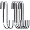 ESFUN 30 Pack Heavy Duty S Hooks Pan Pot Holder Rack Hooks Hanging Hangers S Shaped Hooks for Kitchenware Pots Utensils Clothes Bags Towels Plants -4 Inch - size: 4.0 inch