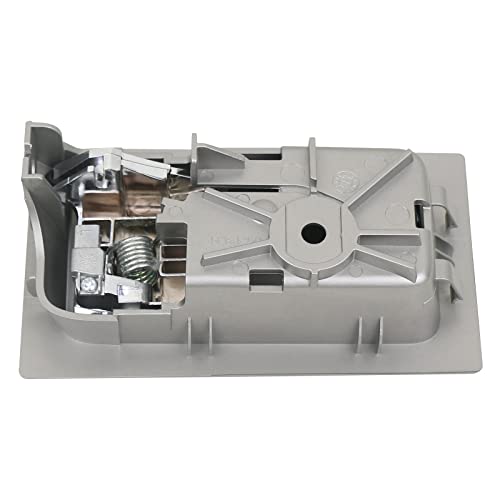 TQPONLY Interior Door Handle Front/Rear Left Driver& Right Passenger Side (Gray Housing+Chrome Lever) Compatible with 2009-2014 Ford F150 Replaces 9L3Z1522601CB 90826 9L3Z1522600CB 90825 - color: Chrome Lever with Gray Housing, style: 1 Pair