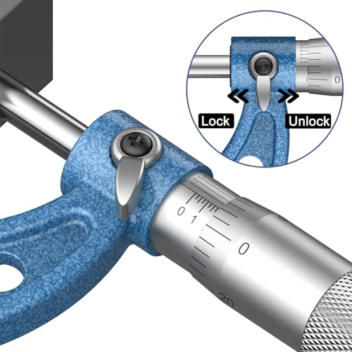 HDLNKAK Dial Caliper 0.001” with Micrometer 0.001”, Stainless Steel Ruler