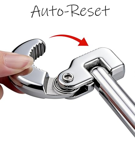 Adjustable Basin Wrench 11 inch,Automatically Adjusts,High Torquay,180°Rotation