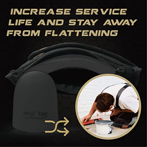 Super Soft Knee Pads for Work, Two Strap Non-Slip Design, Upgraded Replaceable Inner Cushion Leather Knee Pads for Construction, Gardening, Cleaning, Flooring and Garage, Shorts Available - size: Two straps