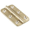 Keenkee 2 Inch Brushed Solid Brass Butt Hinges with Screws, 4 PCS