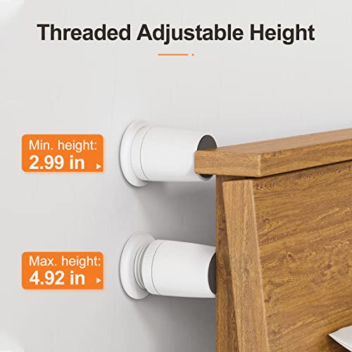 Stick on Headboard Stopper for Wall, Bed Frame Anti-Shake Tool-Black 2 Pcs - color: Black